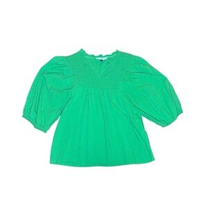 Michelle McDowell Green Blouse